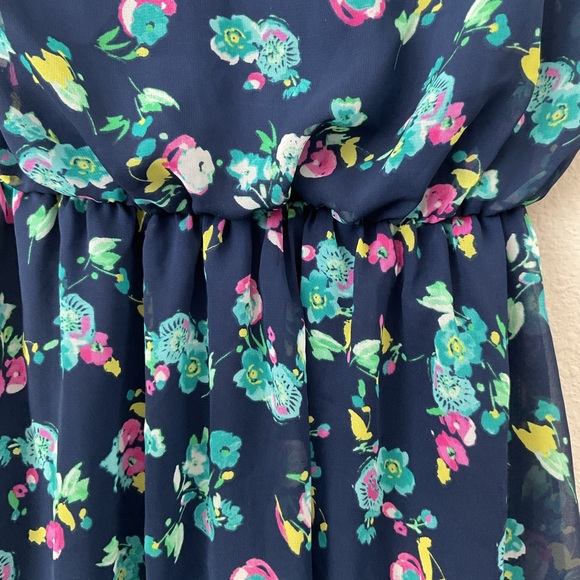 LUSH Navy Floral Dress - Picture 4 of 8